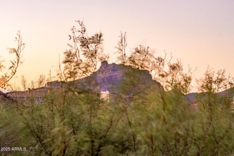 View of Red Mountain from deck