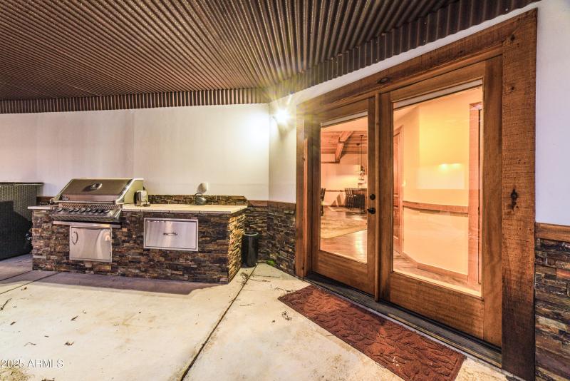 Covered open air kitchen