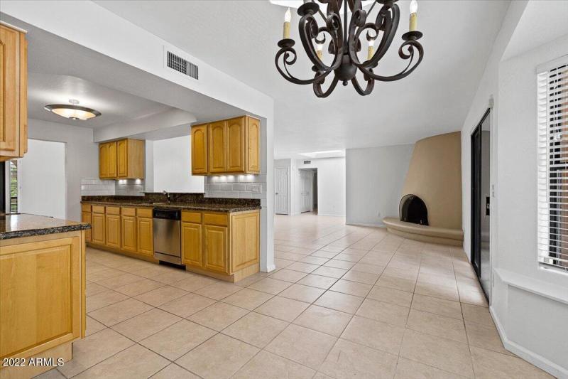 View from kitchen towards Family Room