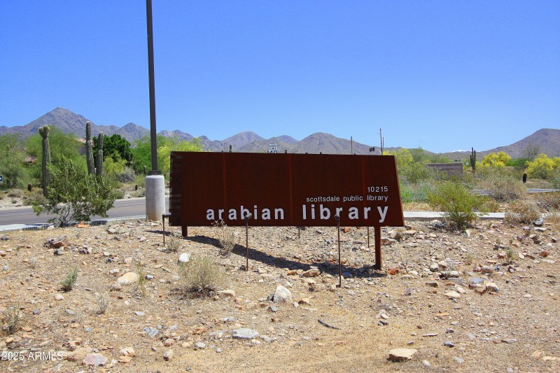 Arabian Library Sign