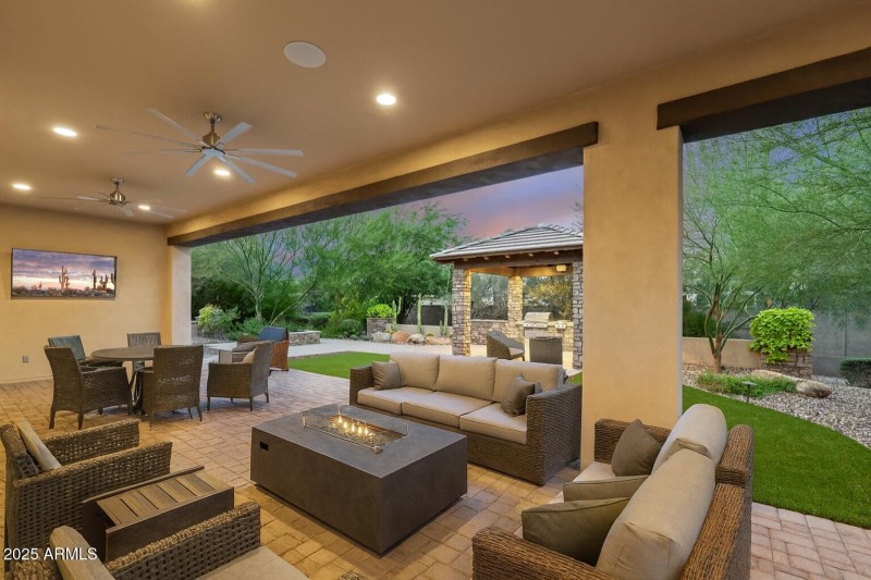 Large covered patio