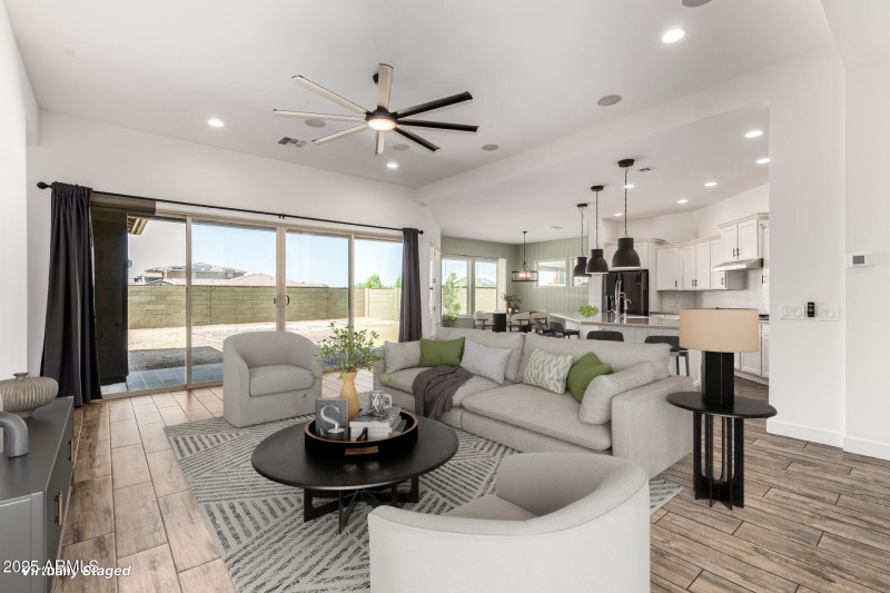 Virtually Staged Living Room