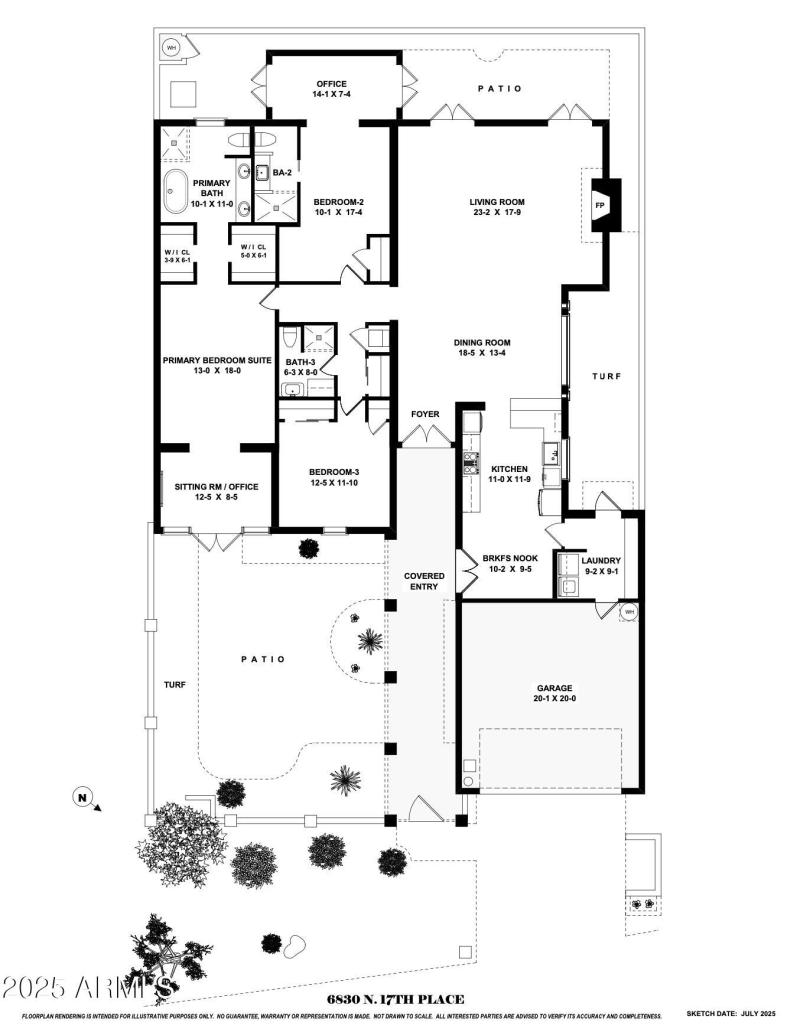 6830 N 17th pl Floor Plan