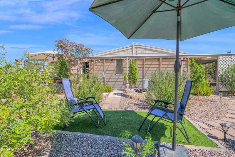 Sitting area Backyard