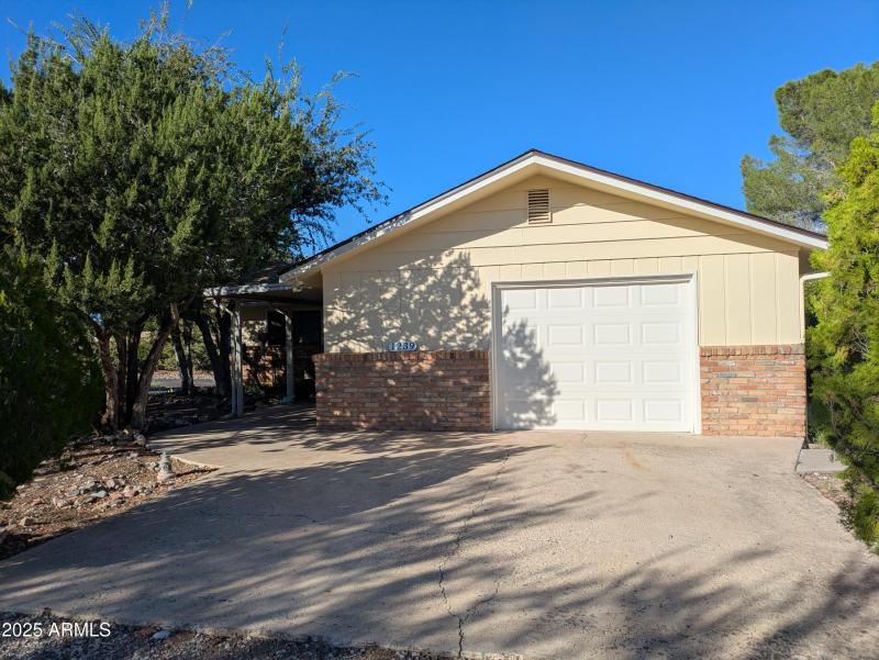 Garage and covered entrance