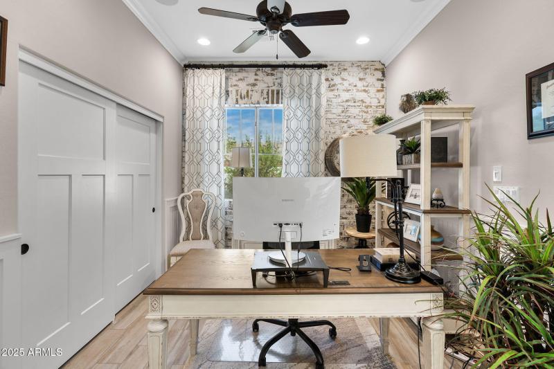 Den with closet