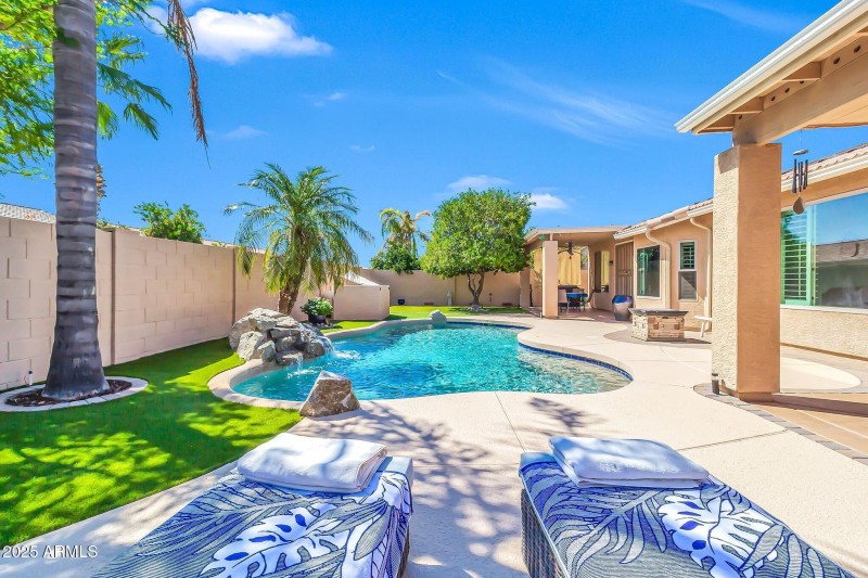 Salt Water Solar Heated Pool