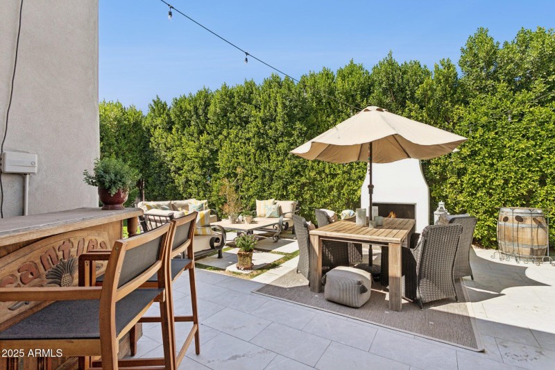 Beautifully finished patio
