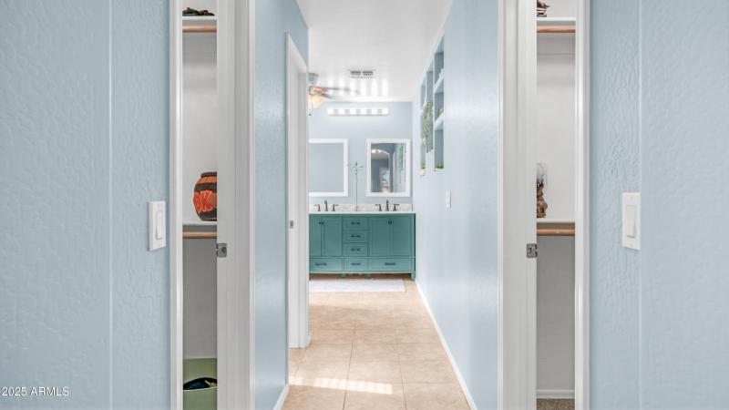 Primary Dual Walk-In Closets
