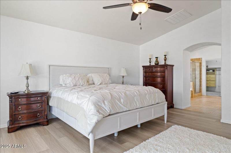 Primary suite with new flooring