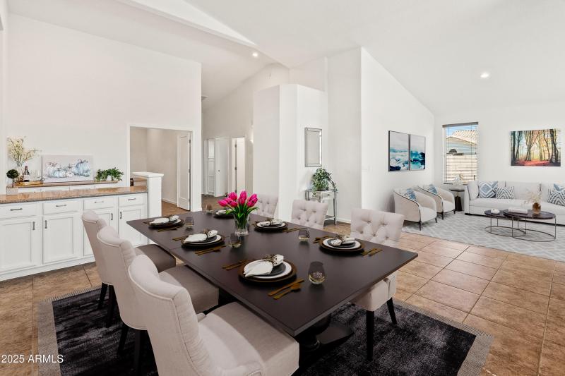 Spacious Dining-living room