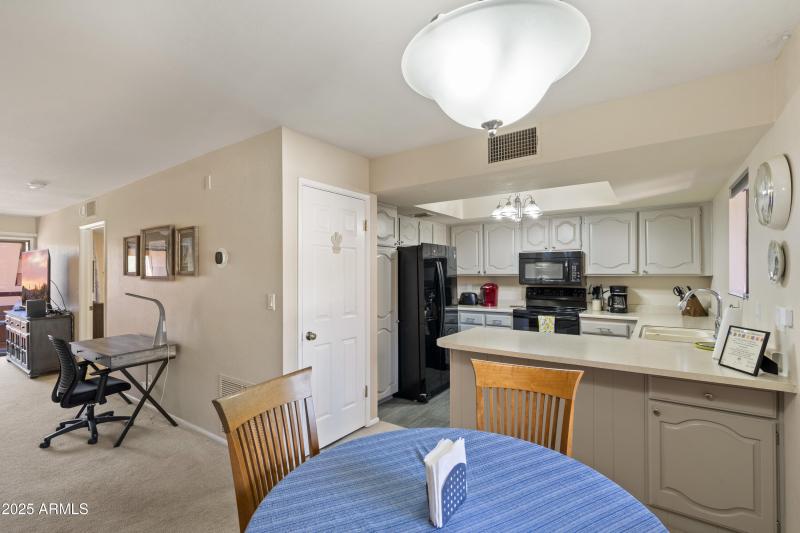 Kitchen and dining area