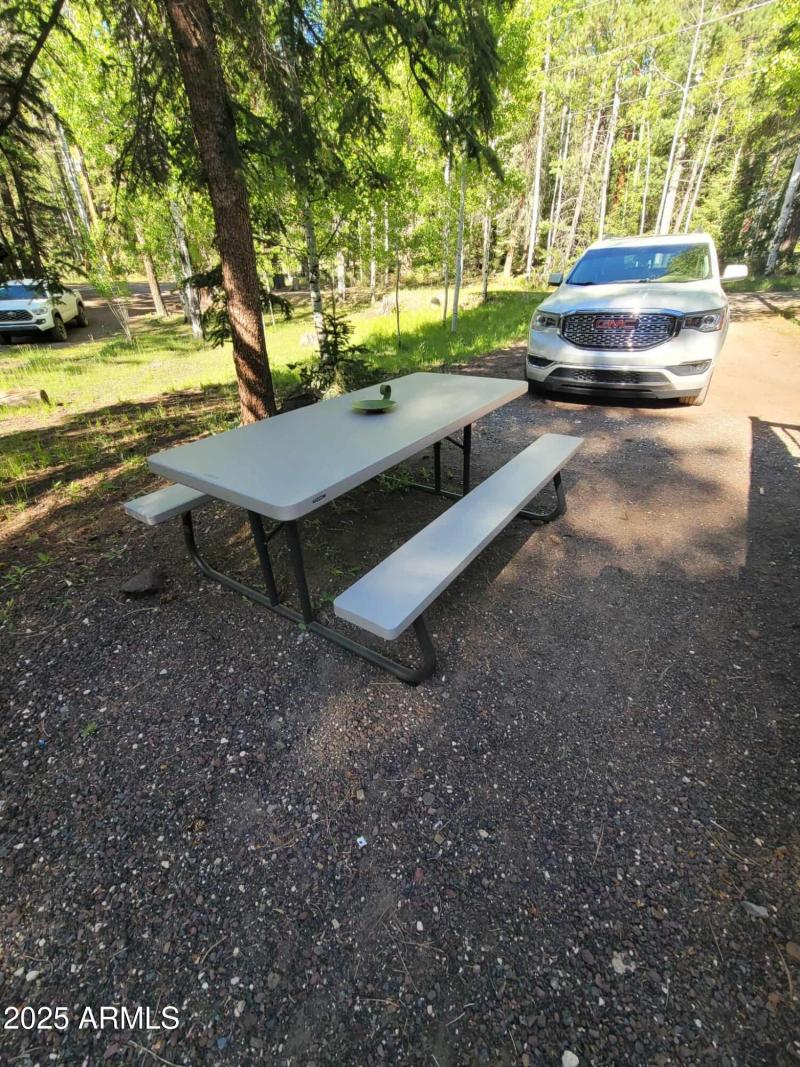 Picnic table for eating outside