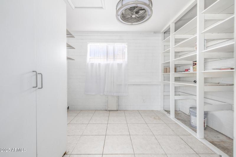 Laundry room with storage