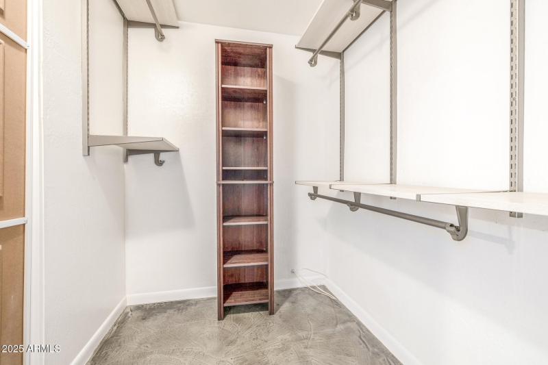 Walk in closet of Primary bedroom