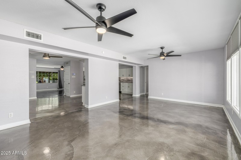 Great room opens into eat in kitchen