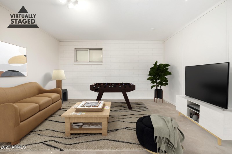 Flex room as a game room