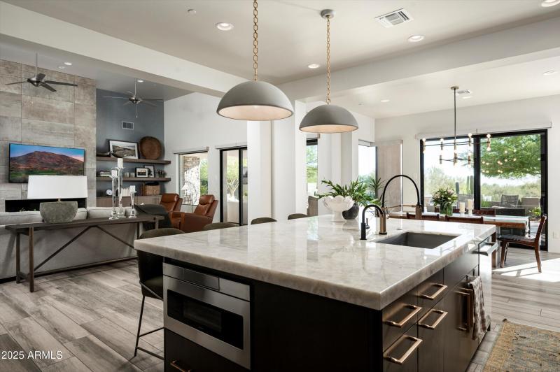 Kitchen to Living & Dining