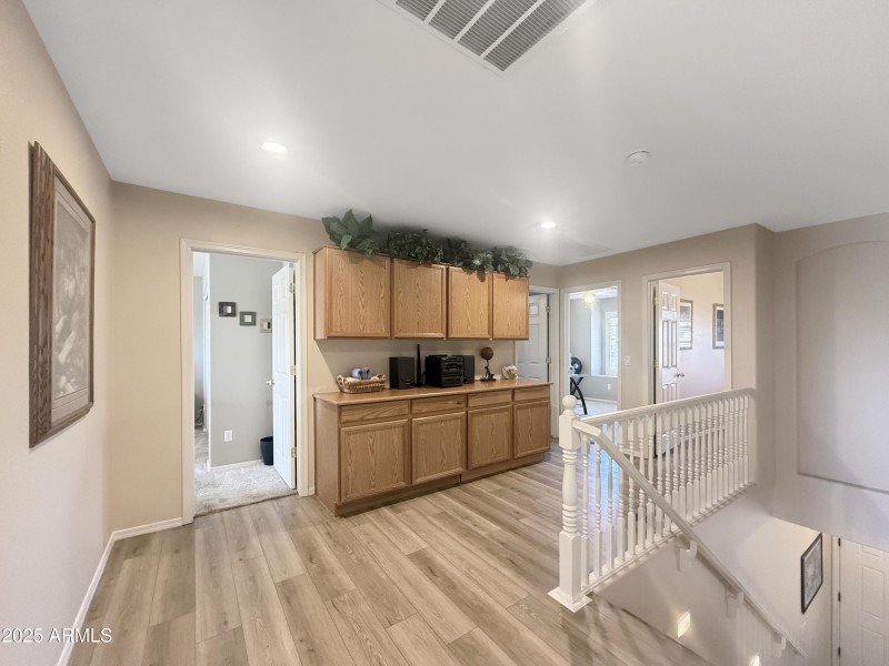 Upstairs Landing with Built in Cabinets
