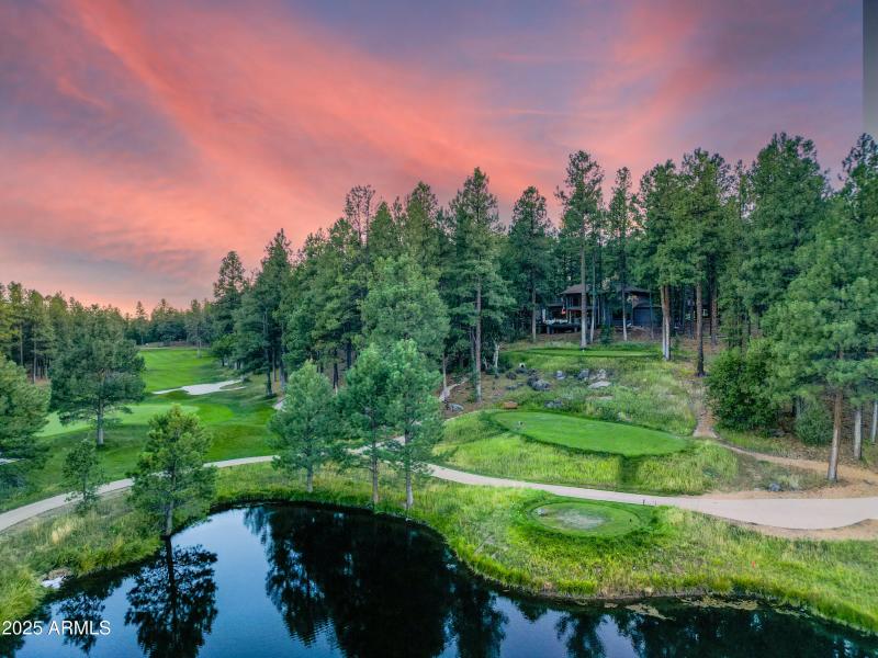 Hole 14 looking back to house