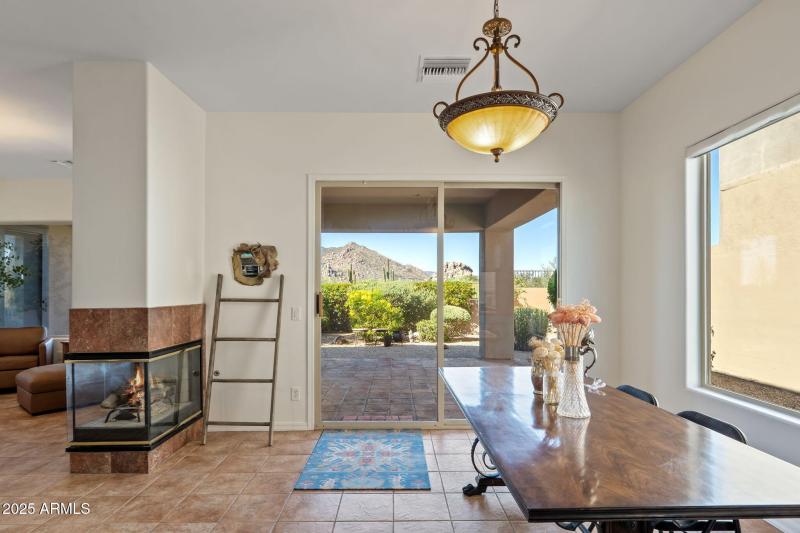 Views from dining area