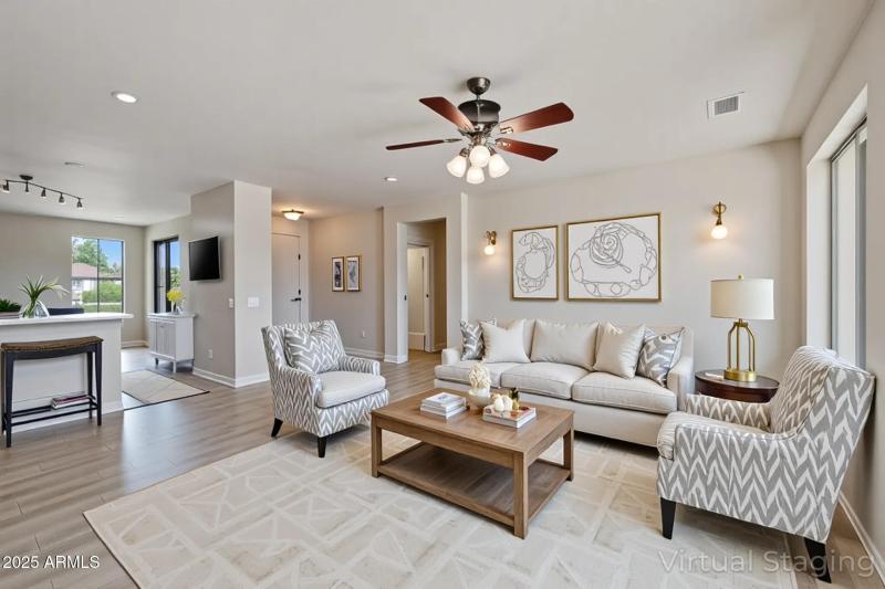 Living Room Virtually Staged