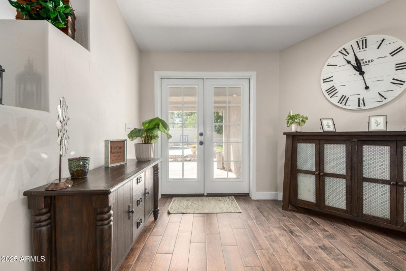 Kitchen to back yard