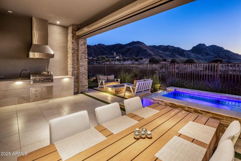 Covered Patio at Twilight