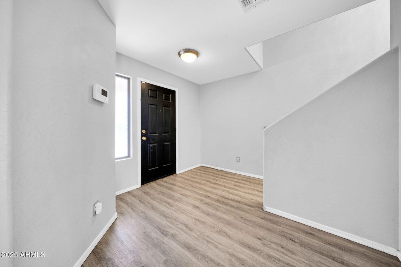 Bright front entrance