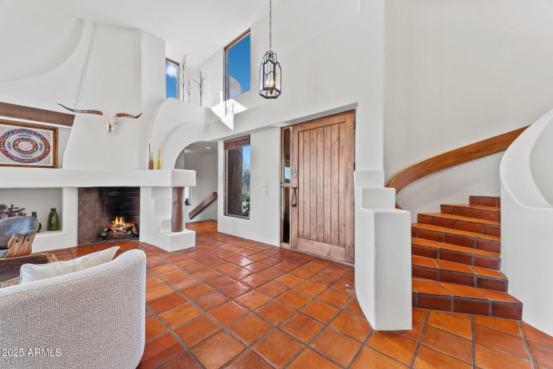 Foyer and Spiral Staircase