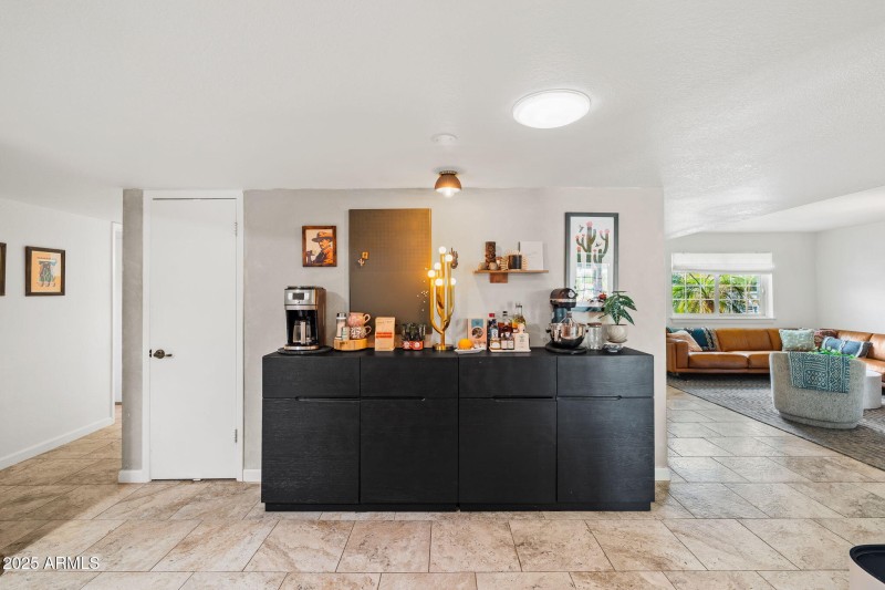 View from Kitchen to living room