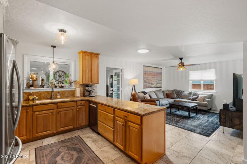 Kitchen & family room