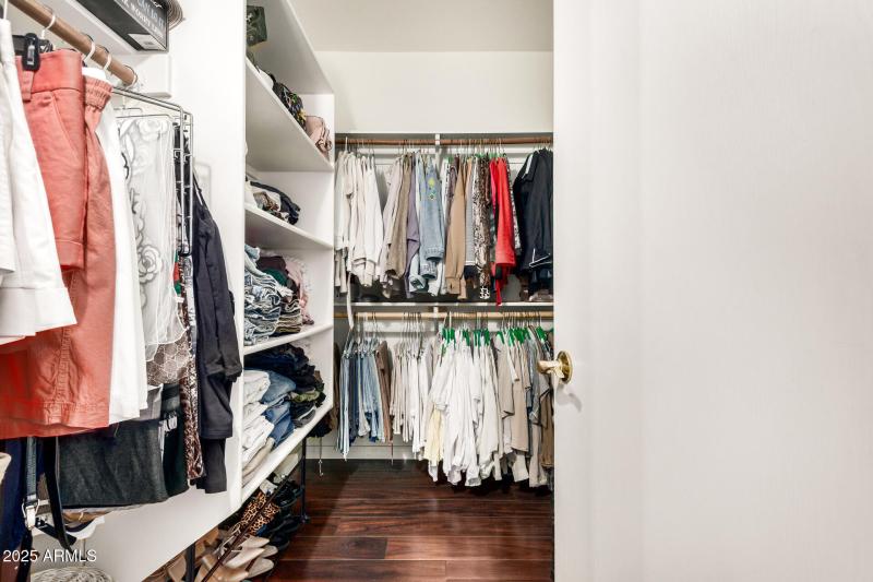 Primary walk in closet
