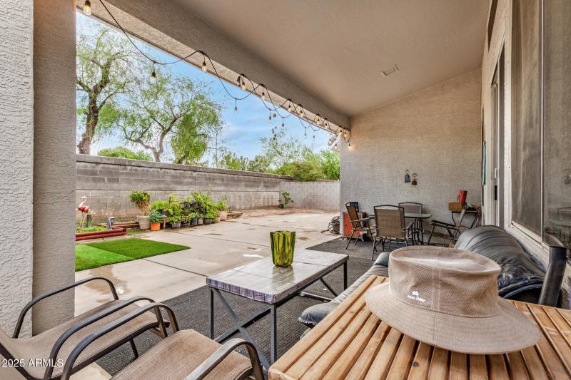 Covered patio