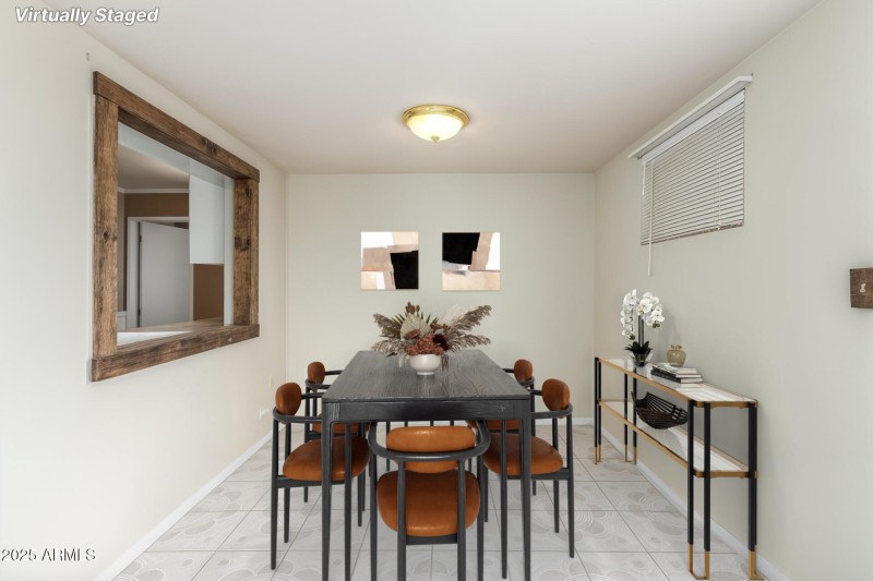 Shown as a dining room