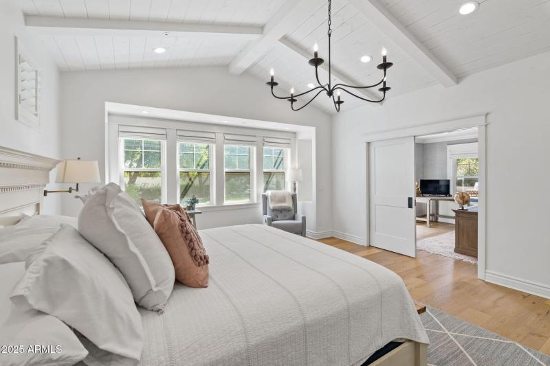 Vaulted Ceiling and Private Office