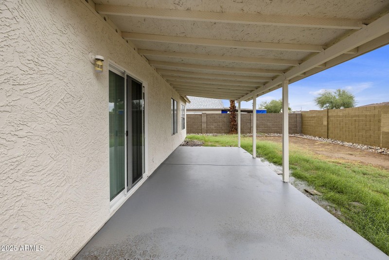 Covered patio