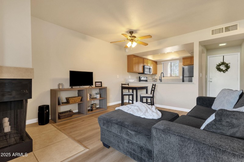 Warm and inviting living area