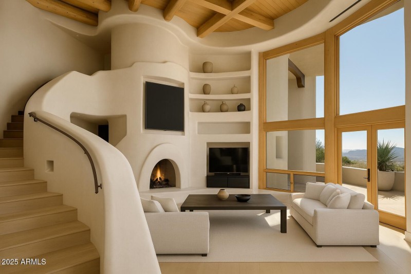 Virtually Staged Family Room