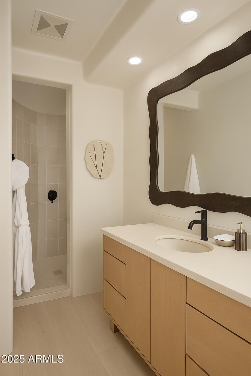 Virtually Staged Guest Bathroom