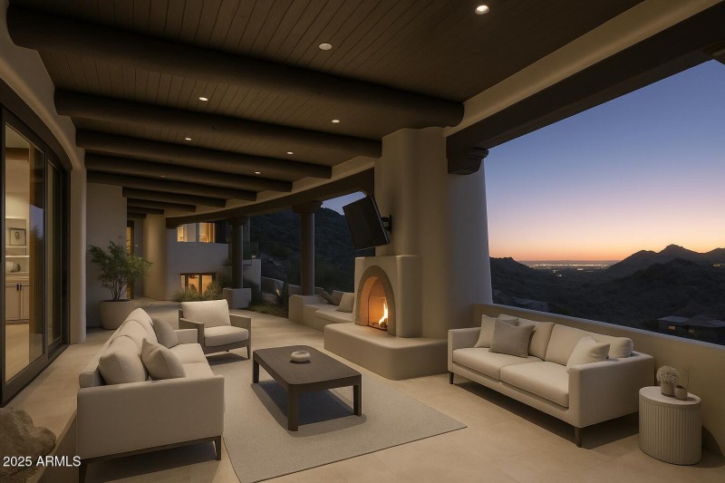 Virtually Staged Outdoor Patio