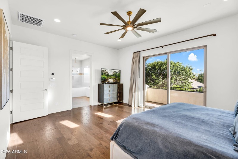 Spacious primary bedroom