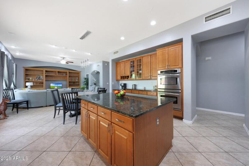 Kitchen plus island
