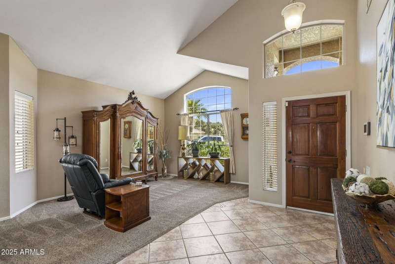 Entry and formal living area
