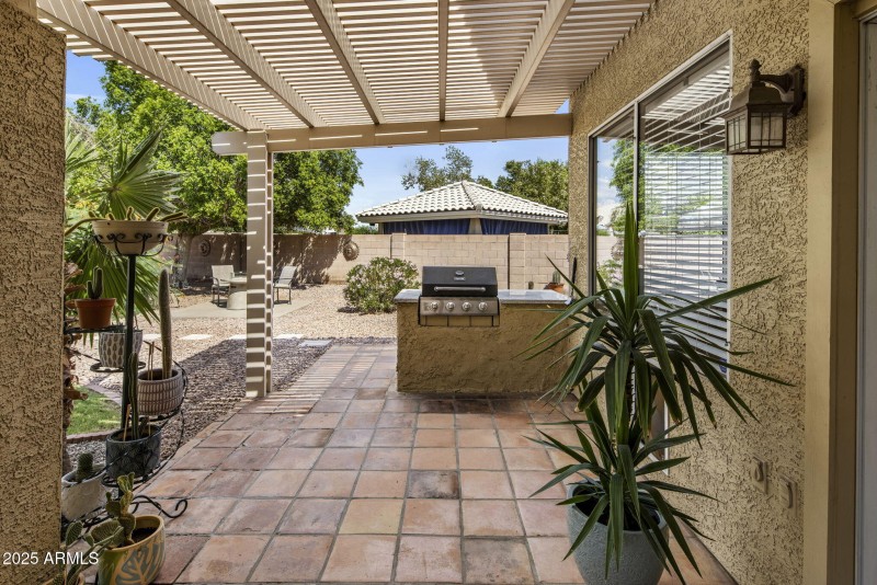 Built-in BBQ