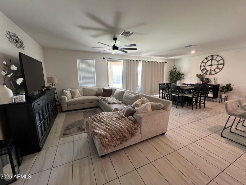 Wide View Living Room/Area and Dining