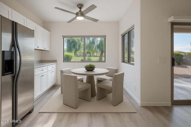 Virtually Staged Breakfast Nook
