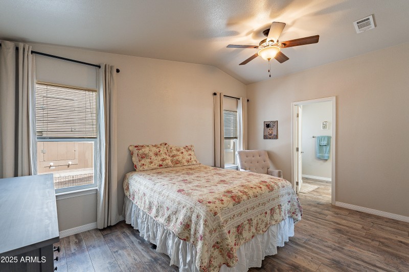 ceiling fans throughout