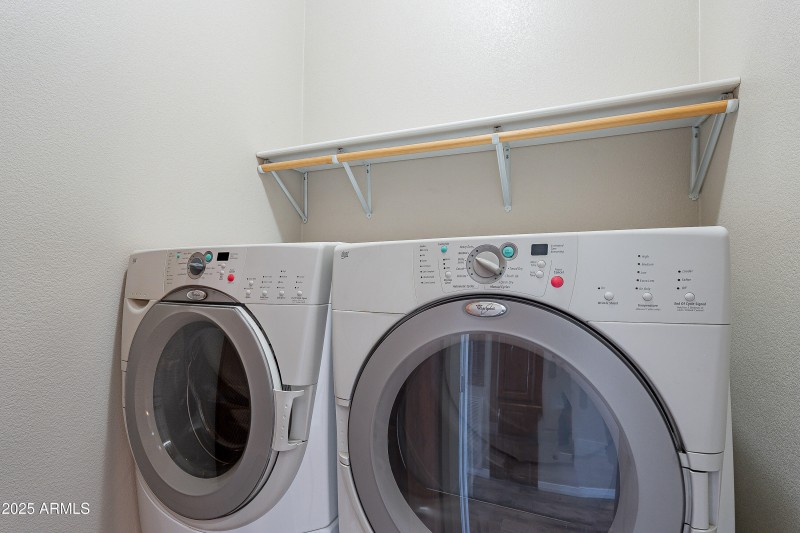 Washer Dryer with Storage Risers
