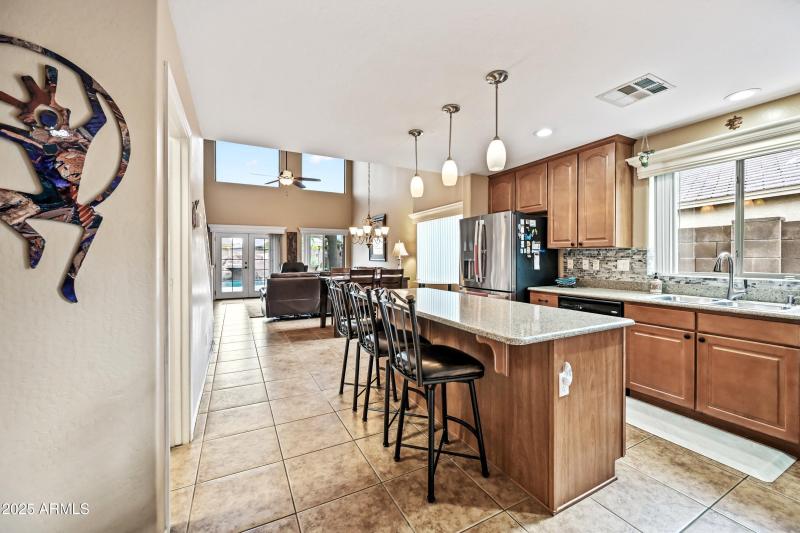 Kitchen just off the formal